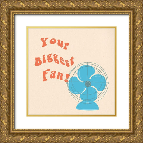 Big Fan Gold Ornate Wood Framed Art Print with Double Matting by Singleton, Ashley