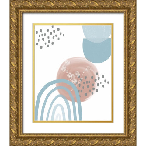 Abstract II Gold Ornate Wood Framed Art Print with Double Matting by Singleton, Ashley