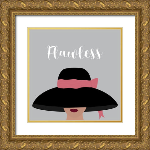 Flawless Gold Ornate Wood Framed Art Print with Double Matting by Singleton, Ashley