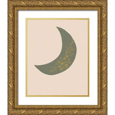 Moon Gold Ornate Wood Framed Art Print with Double Matting by Singleton, Ashley