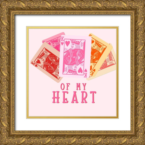 King of my Heart Gold Ornate Wood Framed Art Print with Double Matting by Singleton, Ashley