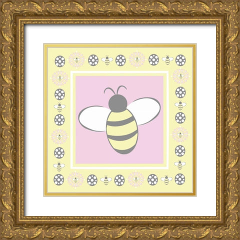 Little Ones Sugar VI Gold Ornate Wood Framed Art Print with Double Matting by ND Art and Design