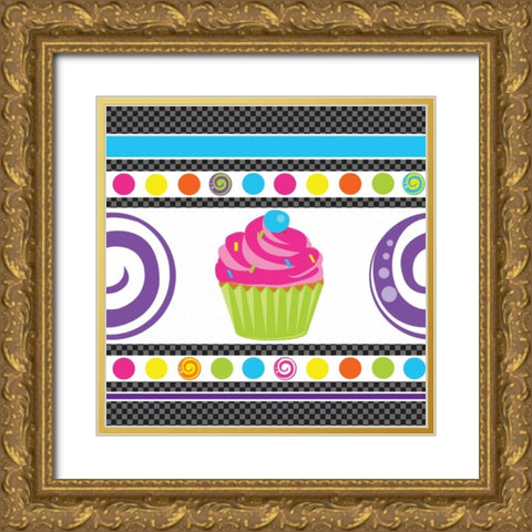 Candy Craze IV Gold Ornate Wood Framed Art Print with Double Matting by ND Art and Design