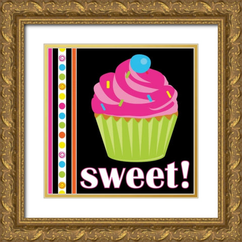 Candy Craze IX Gold Ornate Wood Framed Art Print with Double Matting by ND Art and Design