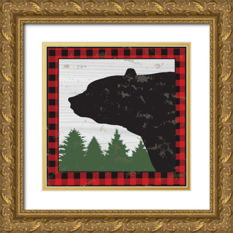 Lodge III Gold Ornate Wood Framed Art Print with Double Matting by ND Art and Design