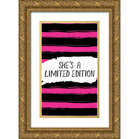 Shes a Limited Edition Gold Ornate Wood Framed Art Print with Double Matting by ND Art and Design