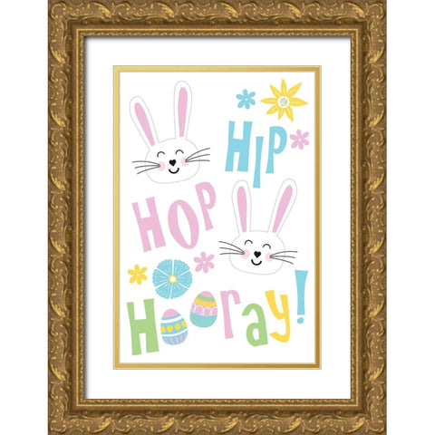 Hip Hop Gold Ornate Wood Framed Art Print with Double Matting by ND Art