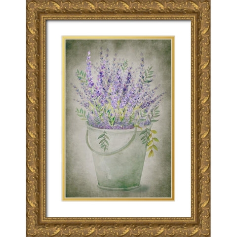 Country Living Gold Ornate Wood Framed Art Print with Double Matting by ND Art