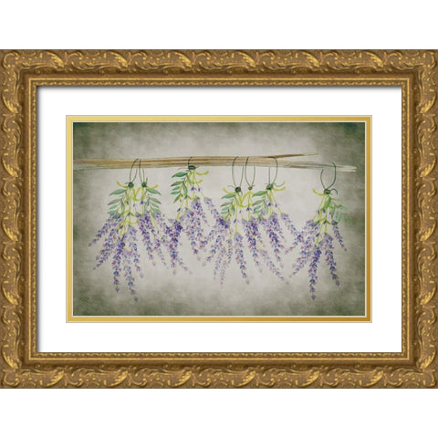 Country Living II Gold Ornate Wood Framed Art Print with Double Matting by ND Art