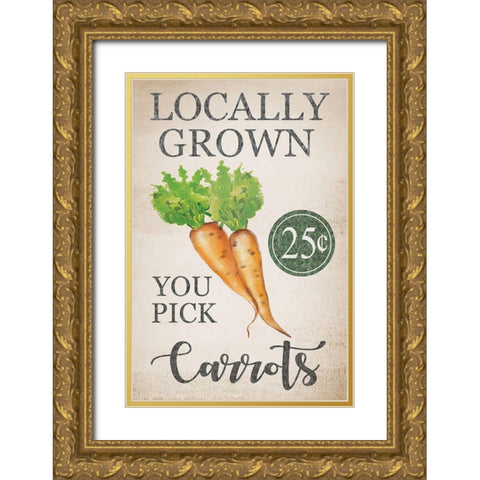 Easter Garden III Gold Ornate Wood Framed Art Print with Double Matting by ND Art