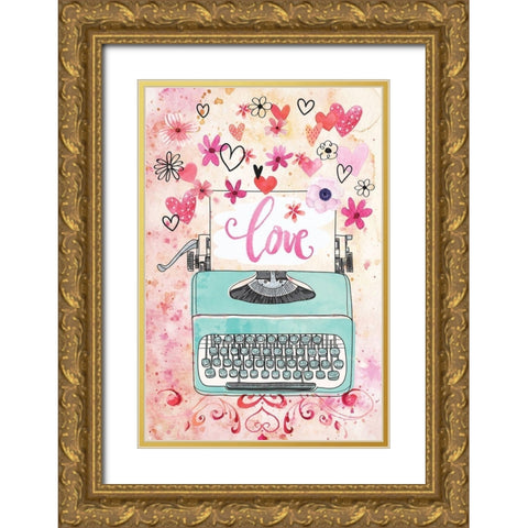 My Type Gold Ornate Wood Framed Art Print with Double Matting by ND Art