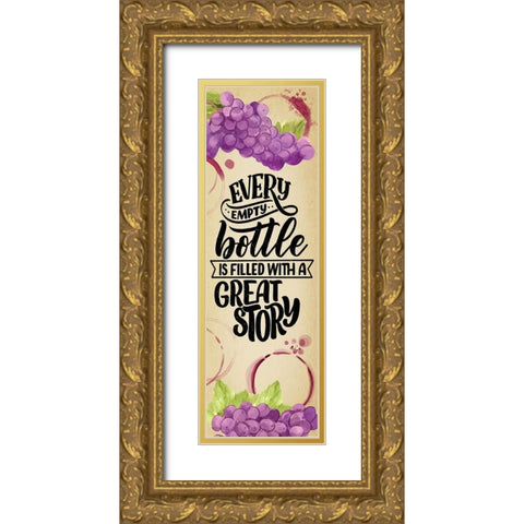 Great Story Gold Ornate Wood Framed Art Print with Double Matting by ND Art