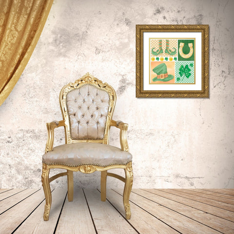 Luck of the Icons Gold Ornate Wood Framed Art Print with Double Matting by ND Art