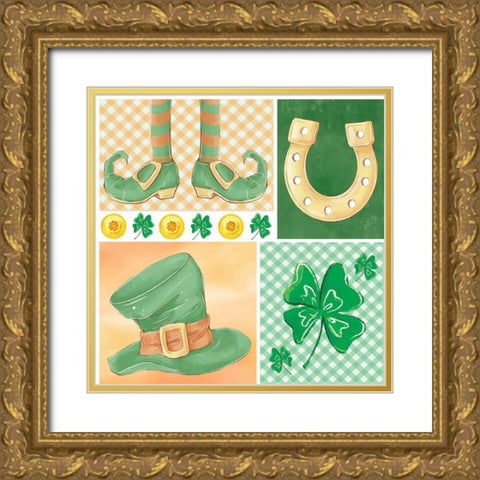 Luck of the Icons Gold Ornate Wood Framed Art Print with Double Matting by ND Art