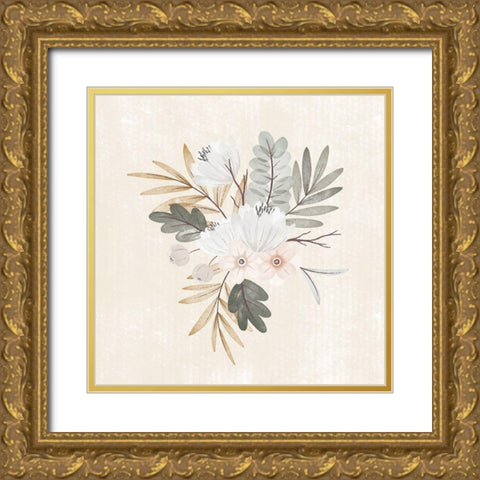 Garden Floral II Gold Ornate Wood Framed Art Print with Double Matting by ND Art