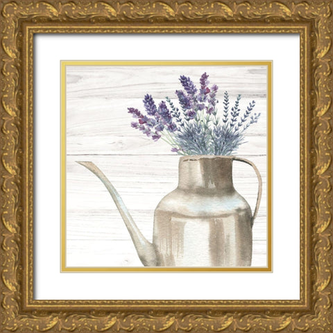 Fresh Lavender II Gold Ornate Wood Framed Art Print with Double Matting by ND Art