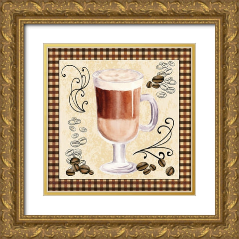 Froth Gold Ornate Wood Framed Art Print with Double Matting by ND Art