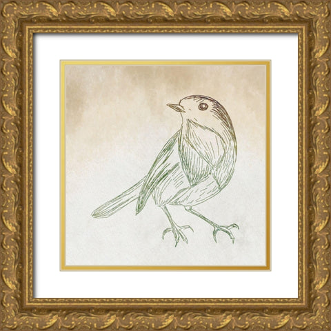 Braids and Bunches II Gold Ornate Wood Framed Art Print with Double Matting by ND Art