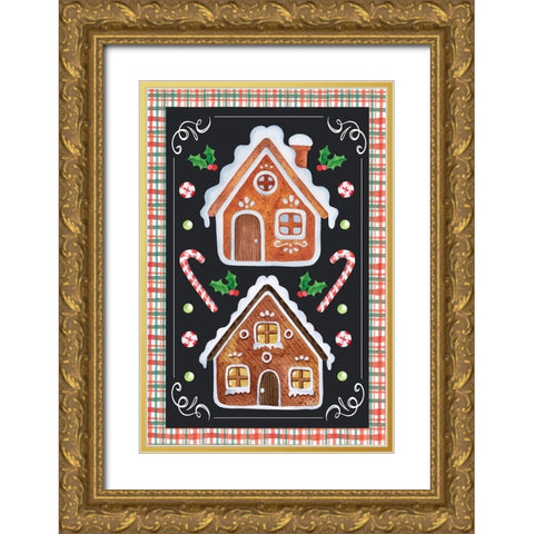 Gingerbread Gold Ornate Wood Framed Art Print with Double Matting by ND Art