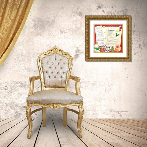 Sugar Cookies Gold Ornate Wood Framed Art Print with Double Matting by ND Art