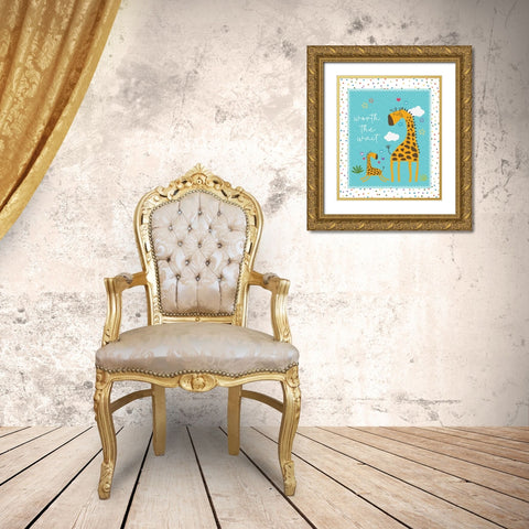Worth the Wait Gold Ornate Wood Framed Art Print with Double Matting by ND Art