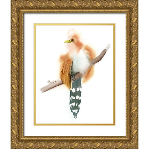 Stripe Tail Gold Ornate Wood Framed Art Print with Double Matting by Shefranov, Olga