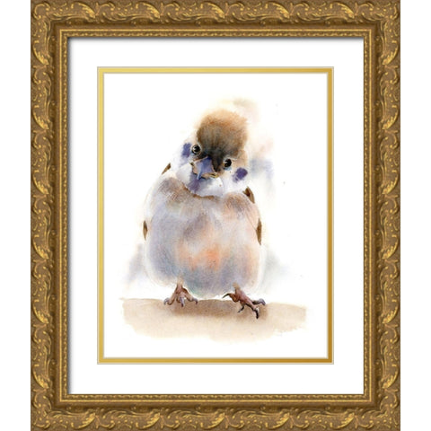 You Talkin to Me? Gold Ornate Wood Framed Art Print with Double Matting by Shefranov, Olga