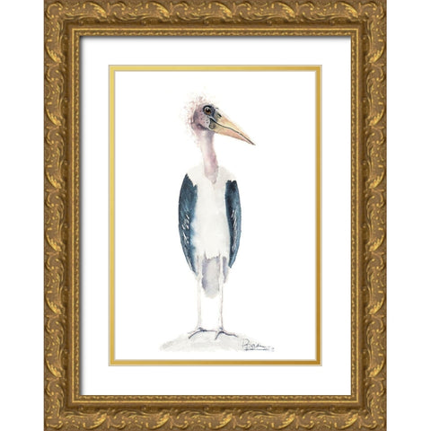 Derp Gold Ornate Wood Framed Art Print with Double Matting by Shefranov, Olga