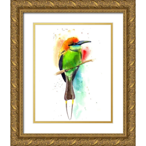 Neon Gold Ornate Wood Framed Art Print with Double Matting by Shefranov, Olga