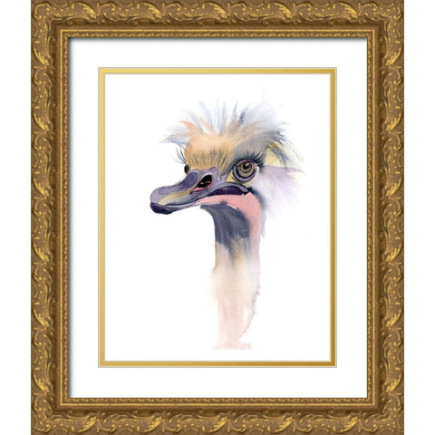 Lashes Gold Ornate Wood Framed Art Print with Double Matting by Shefranov, Olga