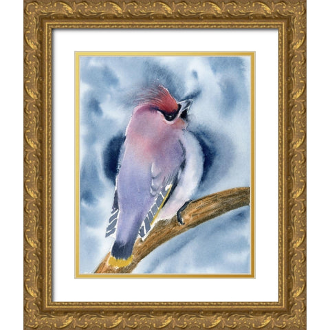 Perched II Gold Ornate Wood Framed Art Print with Double Matting by Shefranov, Olga