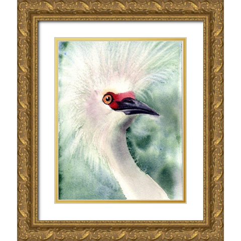 Crazy Hair Gold Ornate Wood Framed Art Print with Double Matting by Shefranov, Olga