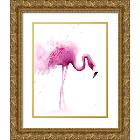 Flaming IV Gold Ornate Wood Framed Art Print with Double Matting by Shefranov, Olga