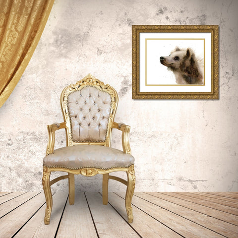 Bear III Gold Ornate Wood Framed Art Print with Double Matting by Shefranov, Olga