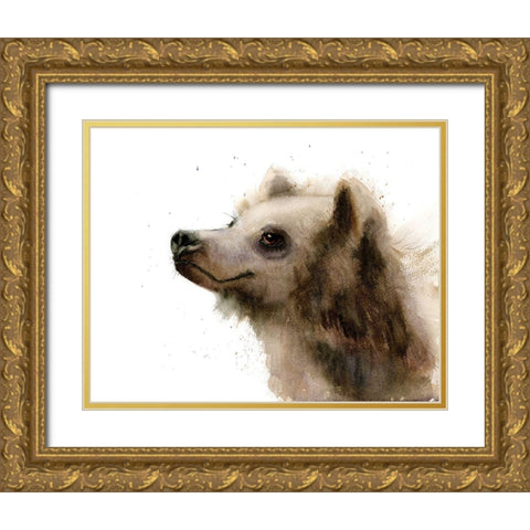 Bear III Gold Ornate Wood Framed Art Print with Double Matting by Shefranov, Olga