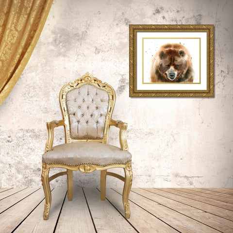 Bear IV Gold Ornate Wood Framed Art Print with Double Matting by Shefranov, Olga