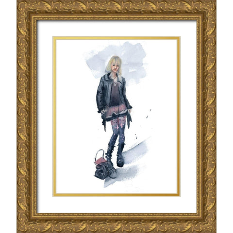 Fashion Gold Ornate Wood Framed Art Print with Double Matting by Shefranov, Olga