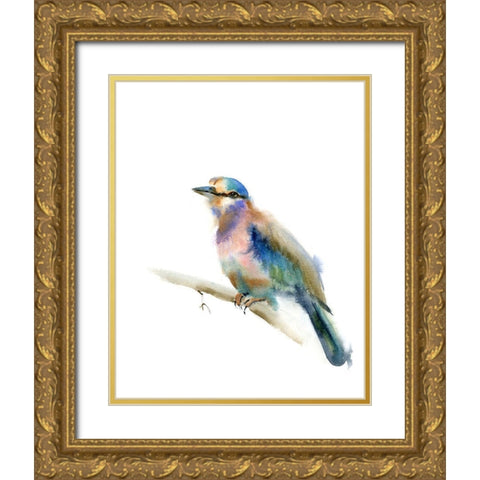 Ramona Gold Ornate Wood Framed Art Print with Double Matting by Shefranov, Olga