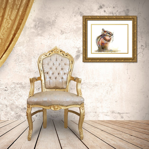 Nibbler Gold Ornate Wood Framed Art Print with Double Matting by Shefranov, Olga