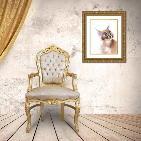 Kit II Gold Ornate Wood Framed Art Print with Double Matting by Shefranov, Olga