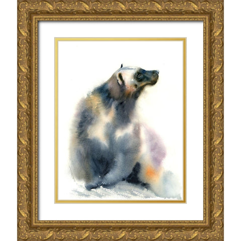 Cold Shoulder Gold Ornate Wood Framed Art Print with Double Matting by Shefranov, Olga