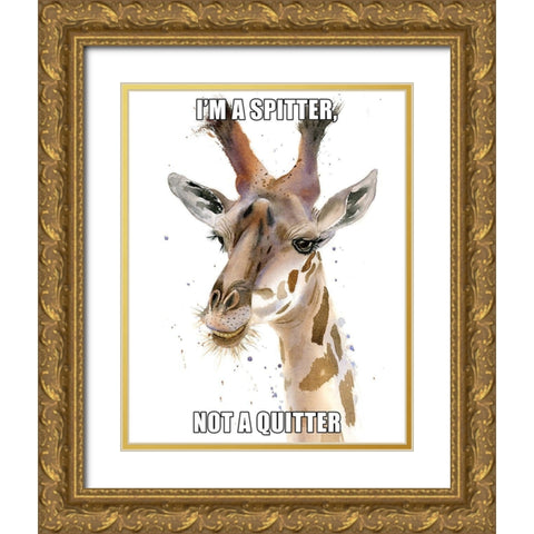 Im a Spitter Gold Ornate Wood Framed Art Print with Double Matting by Shefranov, Olga