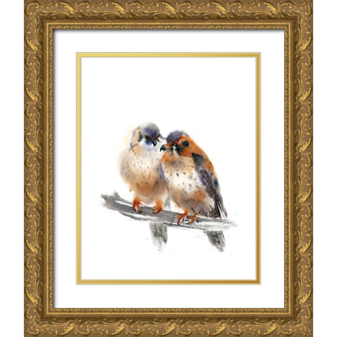 Together Gold Ornate Wood Framed Art Print with Double Matting by Shefranov, Olga