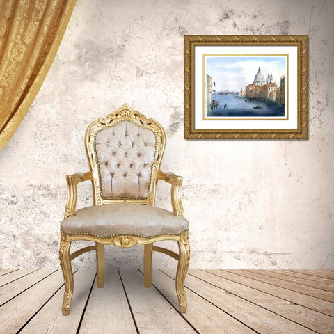 Travel Scape III Gold Ornate Wood Framed Art Print with Double Matting by Shefranov, Olga