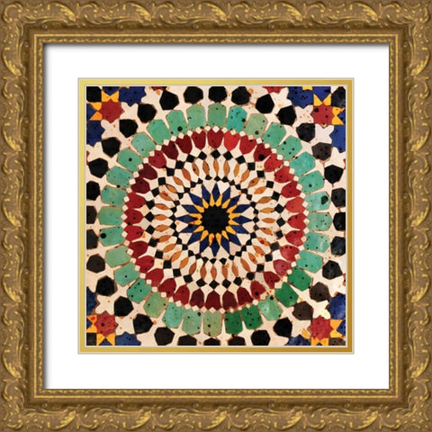 Faith Gold Ornate Wood Framed Art Print with Double Matting by BoMo