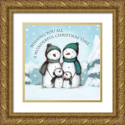 Wishing You all Gold Ornate Wood Framed Art Print with Double Matting by P.S. Art Studios
