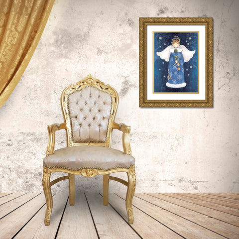 Ringing Bells Gold Ornate Wood Framed Art Print with Double Matting by P.S. Art Studios