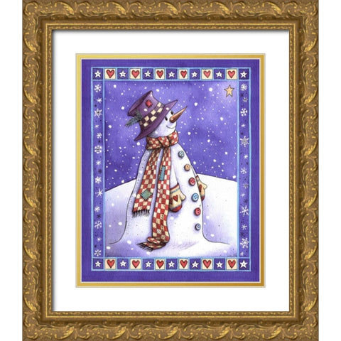 Star of Wonder Gold Ornate Wood Framed Art Print with Double Matting by P.S. Art Studios