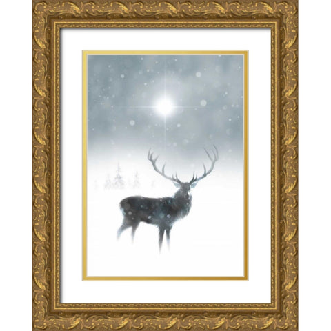In the Mist Gold Ornate Wood Framed Art Print with Double Matting by P.S. Art Studios
