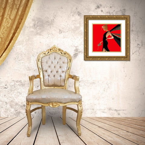 Fashion Sense I Gold Ornate Wood Framed Art Print with Double Matting by P.S. Art Studios
